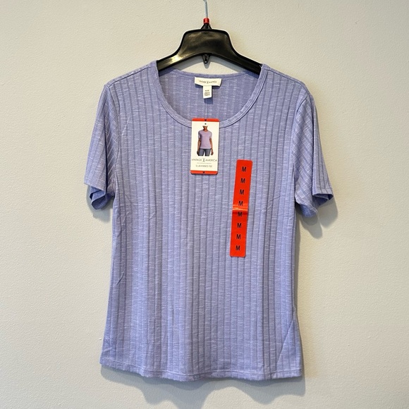 Vintage America Ladies' Slub Ribbed Tees - Picture 3 of 10